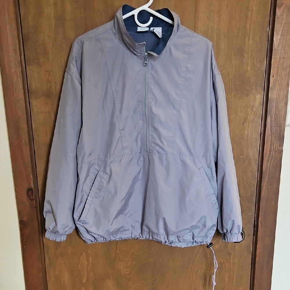 Men's Light Gray Windbreaker Jacket